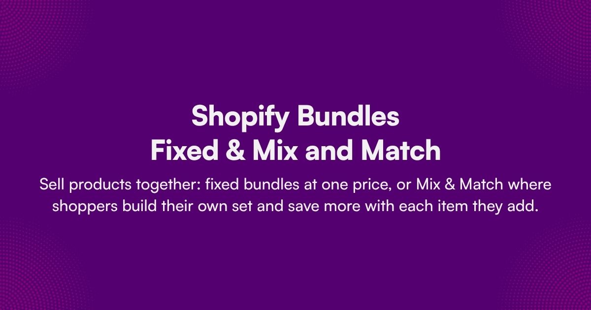 Bundles - Özellik Görseli